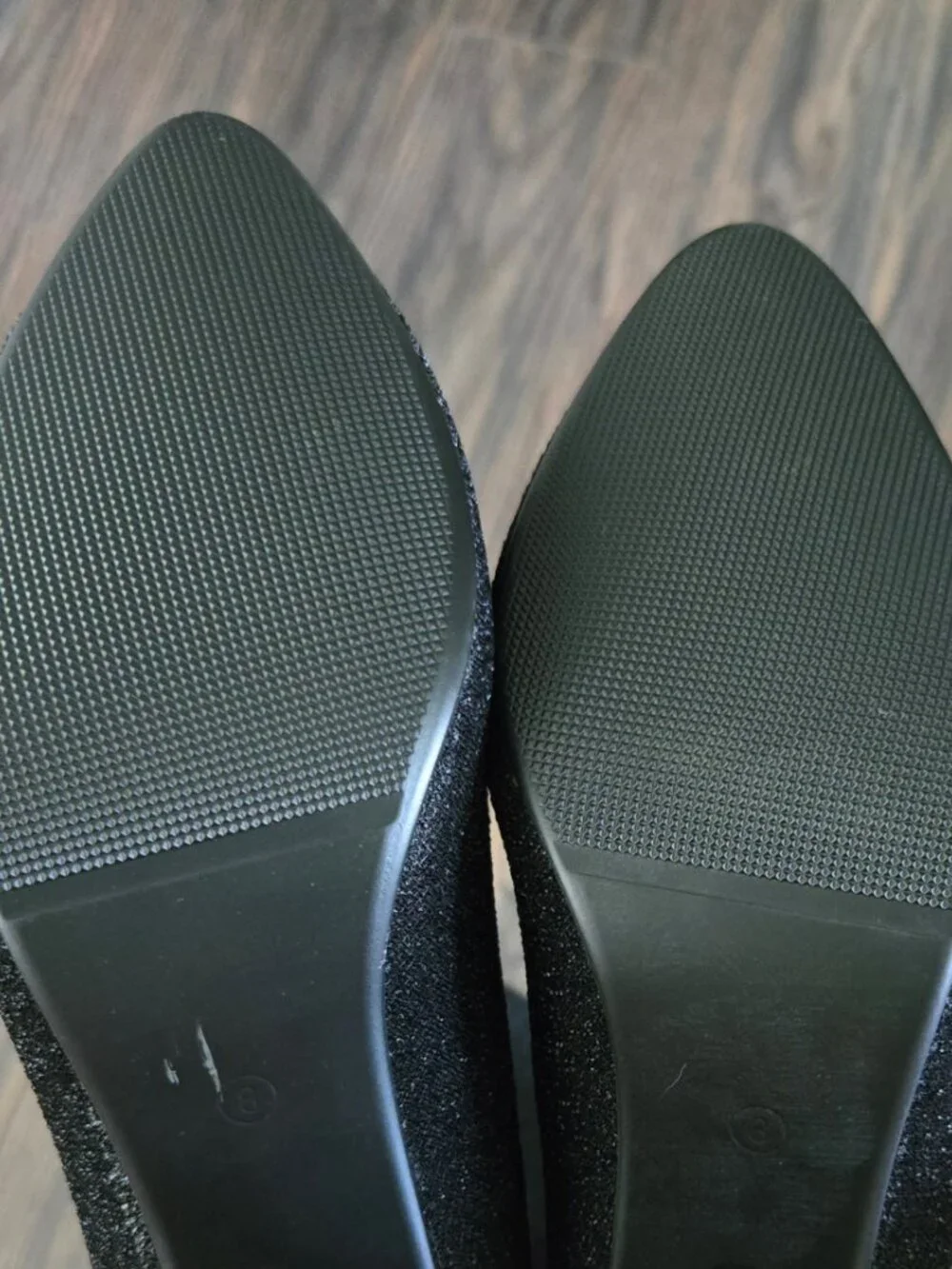 Sexy Black & Sparkly Metallic Thigh-High Block Heeled Boots NWOT/SIZE 8